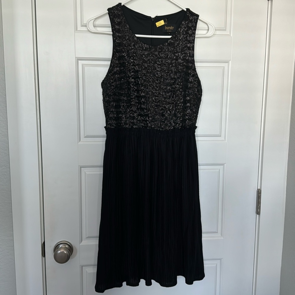 Laundry by Shelly Seagal, black sequin New Year’s Eve, going out dress 6